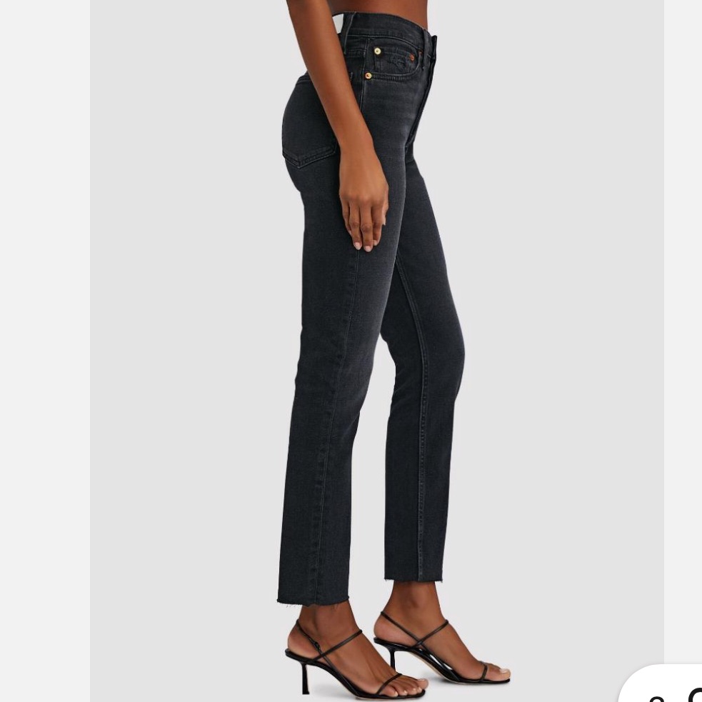 Reformation Re/Done Faded Coal High Rise Jeans